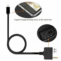 Câble AUX USB Jack 3,5 mm Adaptateur de charge de musique Stéréo de voiture pour Hyundai Kia vers Iphone 7 7 Plus