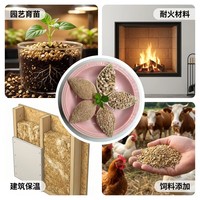 Panneau d'isolation en vermiculite pour cheminée, épaisseur personnalisable, température de fonctionnement 1100°C, marque Chenxing, faible densité apparente, moulé