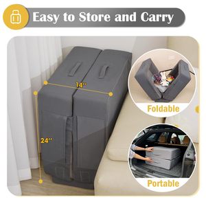 Folding Children's Mattress 54x25x7 Inch Portable Travel <b>Bed</b> Storage Rectangular Memory Foam Kids Outdoor Sleeping <b>Pad</b> - Product Image 2