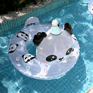 Children Panda Inflatable Swimming <b>Ring</b> Cartoon Design For Kids Swimming Pool Use - Product Image 2