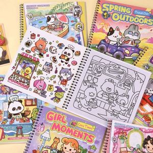 Libro de Colorear y Dibujar con Espiral, Autoadhesivo, para Aliviar el Estrés y la Estimulación Mental de los Niños - Product Image 3
