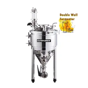 Fermenteur à double paroi/Fermenteur à pression de veste 30L/55L/75L/100L/Équipement de brassage de bière artisanale