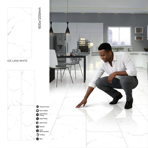 American Gris 600x1200mm Glazed Polished Porcelain Floor And <b>Wall</b> Tiles For Modern Interior - Product Image 2