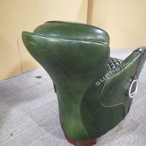 Biệt Thự Sang Trọng Retro Đầy Đủ Da Thật <span class=keywords><strong>Chaise</strong></span> <span class=keywords><strong>Lounge</strong></span> Ghế <span class=keywords><strong>Sofa</strong></span> Ghế Tựa Ghế <span class=keywords><strong>Sofa</strong></span> Da Cổ Điển Của Mỹ - Product Image 4