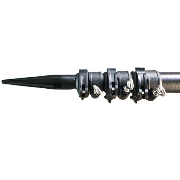 12ft 8ft 15'/4.6m Graduated Prism Pole with Precise Tip/ Telescoping Camera Mast Tripod Poles for Surveying