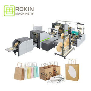 Thương hiệu maquina Para hacer bolsas de papel de fondo cuadrado-Máy Móc rokin-maquina semiautomatico panaderia - Product Image 1
