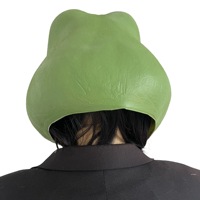 Masque intégral en latex de grenouille amusant fait main pour Halloween, idéal pour cosplay, fêtes de carnaval, accessoires de tournage vidéo