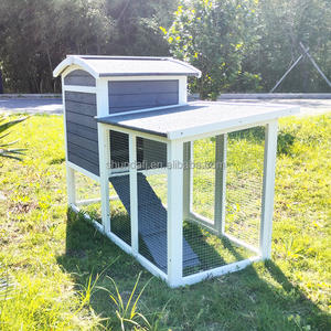 SDR042 Offre Spéciale vente en gros personnalisé pas cher grand extérieur en bois lapin maison lapins huches Cage lapin huche avec fil de fer barbelé - Product Image 5