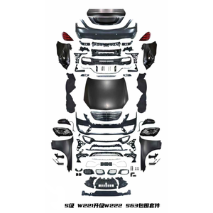 Kit Carrozzeria e Kit di Aggiornamento Paraurti Esterno per <span class=keywords><strong>Mercedes</strong></span>-<span class=keywords><strong>Benz</strong></span> <span class=keywords><strong>Classe</strong></span> <span class=keywords><strong>S</strong></span> da W221 a W222 - Plastica+ABS, Montaggio a Bulloni - Product Image 1