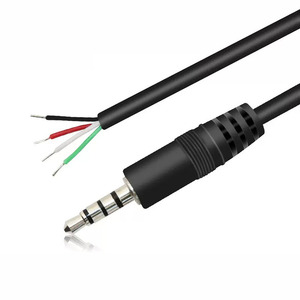 Factory Direct Sales L Shape TRRS 3.5mm 4 Pole Right Angle Male Gold Stereo Audio <b>Cable</b> Auxiliary Male Stereo Jack - Product Image 2