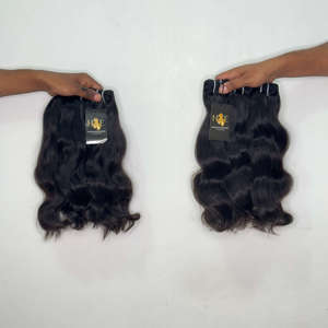 Lot de Cheveux Naturels Bruts Indiens de Temple, Bouclés Naturels, Cuticules Alignées, Cheveux Vierges à Tisser – Fournisseurs - Product Image 1