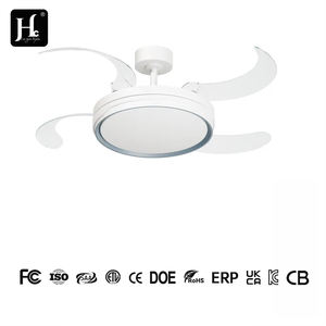 Ventilateur de plafond rétractable de 42 pouces, nouveau design, ventilateur de plafond avec lumière, ventilateur de plafond intelligent invisible avec télécommande - Product Image 4