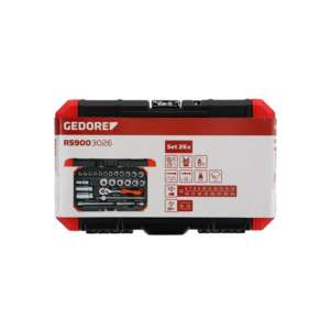 Gedore ชุดประแจกระบอก R59003026สีแดง3/8 "6-24มม. 26ชิ้น - Product Image 2