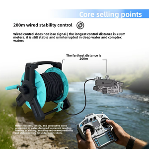 Drone <span class=keywords><strong>de</strong></span> <span class=keywords><strong>pêche</strong></span> sous-marine ROV avec caméra HD <span class=keywords><strong>de</strong></span> vision nocturne, détecteur <span class=keywords><strong>de</strong></span> poissons, bras mécanique pour la <span class=keywords><strong>pêche</strong></span> au lance-pierre, <span class=keywords><strong>recherche</strong></span> et récupération <span class=keywords><strong>de</strong></span> métal, IP68 - Product Image 5