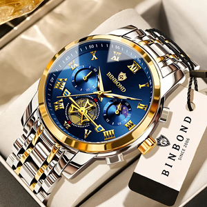Reloj de Pulsera Cronógrafo Binbond B780 <span class=keywords><strong>780</strong></span> para Hombre, Relojes de Cuarzo Deportivos de Lujo Luminosos e Impermeables para Hombre, Relojes Duraderos - Product Image 1
