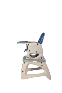 Chaise pour enfant 6-en-1 moderne en forme de L avec dossier en forme de flèche, chaise haute pour bébé, siège rehausseur à bascule sécurisé et écologique, fauteuil <span class=keywords><strong>inclinable</strong></span> manuel pour tout-petits - Product Image 4