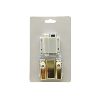 Poignée magnétique tactile à ouverture par pression pour porte simple en verre, finition dorée, charnières pivotantes contemporaines, ensemble de poignées pour chambre à coucher (OEM)