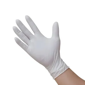 Y tế Latex glovees bột miễn phí 8 mét Latex glovees dùng một lần cho kiểm tra Latex thi glovees bán buôn