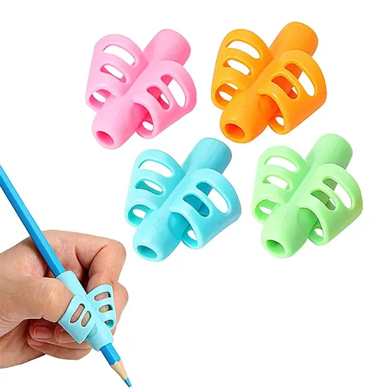 Buen uso Escritura y corrección de agarre Empuñaduras de bolígrafo de goma Envío gratis Empuñaduras de lápiz para estuche de lápices para niños