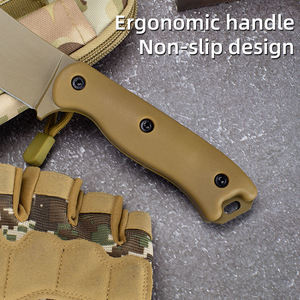 Cuchillo Multifuncional BK19-DIY OEM Personalizado de Acero de Damasco con Funda Kydex, Mango de Madera, Clip para Cinturón, Portátil, para Camping, 1 Año de Garantía - Product Image 4