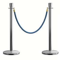 Poteaux de guidage en corde velours rouge pour hôtels, barrières de contrôle de foule pour hall d'hôtel, événements et cérémonies de mariage