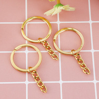 Yenilikçi Diy promosyon anahtarlıklar Carabiners nikel/altın kaplama düz anahtarlık atlama halkası ile toplu
