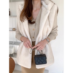 <span class=keywords><strong>Chaleco</strong></span> <span class=keywords><strong>Largo</strong></span> de <span class=keywords><strong>Pelo</strong></span> de Visón Retro para Mujer, Elegante y a la Moda, Nueva Colección Otoño 2026, Venta al Por Mayor - Product Image 2