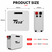 Batterie de stockage d'énergie domestique murale DC 48V 5kWh 10kWh, directement de l'usine - 314Ah/628Ah LiFePO4, étanche IP65, WiFi/Bluetooth