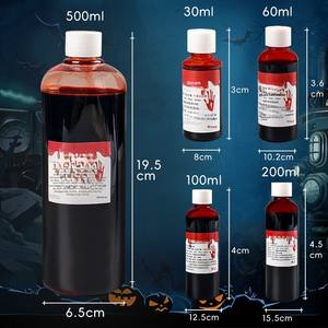 Cápsulas de Sangre Falsa Realistas de Plástico para Halloween, Plasma Artificial Comestible para Maquillaje de Zombis, Simulación de Sangre y Vómito - Product Image 4