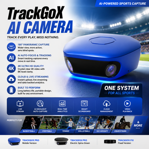 TrackGoX AI <b>Camera</b> 4K Ultra HD 180° Panoramic Sports Action <b>Camera</b> With Auto-Tracking And Live Streaming For Basketball Football - Product Image 1