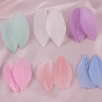 Vente de 50 pièces de plumes d'oie naturelles, accessoires de carnaval, plumes pour l'artisanat, boucles d'oreilles attrape-rêves, 4-8CM