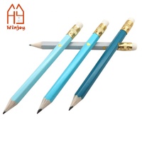 Demi crayon écologique avec gomme pour bébé jeux de douche nuptiale faveurs de mariage petits crayons de poche pré affûtés HB crayon de golf personnalisé
