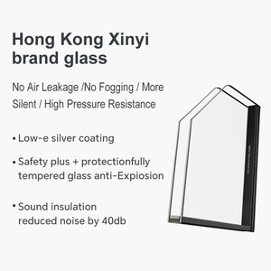 Derchi nfrc Mỹ biệt thự nhà dự án tác động đôi kính hiệu quả năng lượng nhiệt phá vỡ bão Hợp kim nhôm cửa sổ an ninh - Product Image 3