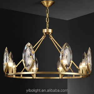 Lámpara Colgante Moderna <span class=keywords><strong>de</strong></span> Cobre, Estilo Antiguo, Pantalla <span class=keywords><strong>de</strong></span> Tela, LED Blanco Cálido 3500K, Garantía <span class=keywords><strong>de</strong></span> 3 Años, Regulable, Certificación CE - Product Image 3