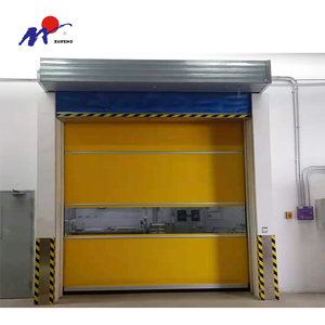 Porte rapide coulissante en PVC bon marché pour l'industrie chimique, pour utilisation en entrepôt, avec <span class=keywords><strong>ouverture</strong></span> automatique et isolation thermique - Product Image 6