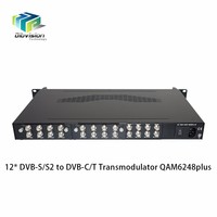 Modulateur IP DVB-S2 FTA vers DVB-C pour projet hôtelier de télévision numérique par câble RF