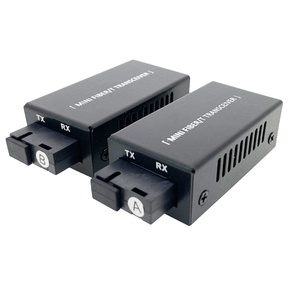 Convertisseur de média à fibre optique <span class=keywords><strong>MC</strong></span> 1F1E de petite taille, émetteur-récepteur simple, 25 km, SC 10/100M, monomode, fibre unique, 155M, 1310NM, 1550nm M - Product Image 1