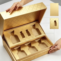 Boîtes en papier personnalisées de luxe, gaufrées et imprimées, pour emballages de parfums de marque, emballages de soins de la peau, emballages cosmétiques haut de gamme, boîtes cadeaux