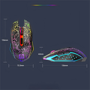 Dual-mode recarregá<span class=keywords><strong>vel</strong></span> Gaming <span class=keywords><strong>Mouse</strong></span> com luzes RGB Conexão Gaming <span class=keywords><strong>Mouse</strong></span> para computador - Product Image 3