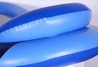 Hamac gonflable de chaise longue flottante pliable en PVC portatif pour le tapis de piscine pour des loisirs et la relaxation