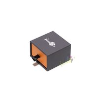 Boîte cadeau de luxe personnalisable en carton noir coulissant pour bijoux avec logo sur mesure, tiroir à bracelet, emballage pour bijoux, boîte à bijoux