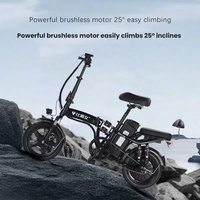 Vélo pliant électrique personnalisable avec batterie au lithium, cadre en acier à haute teneur en carbone, batterie dissimulée légère, pneus larges, 250W