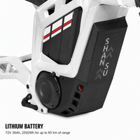 Moto utilitaire électrique SS9.0 72V 1500W pour chantier, moteur à moyeu robuste pour usage intensif, vente en gros