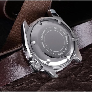 Montre de plongée de luxe pour homme San Martin SN046-G, cadran en nacre, mouvement mécanique NH35, bracelet, luminescent, saphir, 20 bars - Product Image 6