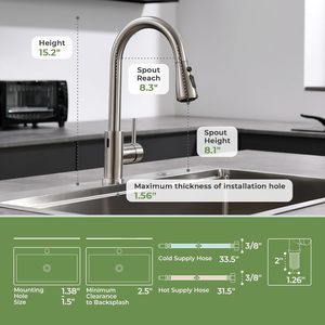 Filtre <span class=keywords><strong>d</strong></span>'évier de salle de bain Filtre de robinet Filtre de robinet rotatif à 360 degrés Élimine le chlore, le fluor, les métaux lourds et l'eau dure - Product Image 5