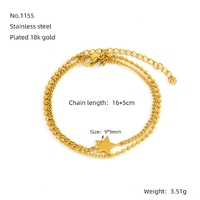Vielseitiges Edelstahl-Perlenarmband mit gedrehter Kette, doppellagig, mit fünfzackigem Stern für Damen – Valentinstag, Neujahr