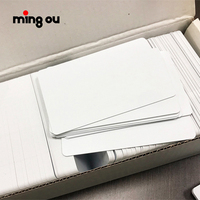 Matériaux de cartes PVC vierges blanches personnalisables de haute qualité pour impression par sublimation à chaud, pour cartes professionnelles intelligentes