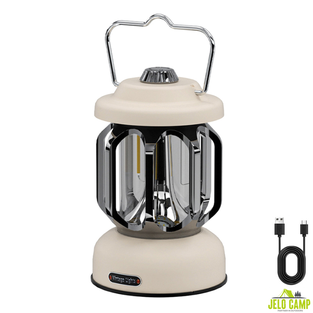 Handle Portable Camping Lanterns USB Rechargeable Outdoor Camping Lamp Other Camping Equipment Retro Dimming Light