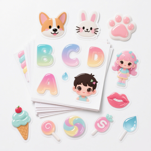 Pegatinas 3D de Alta Calidad, Pegatinas de Princesas para Disfrazarse, Pegatinas de Dibujos Animados para Niñas, Calcomanías Impermeables, Pegatinas 3D de Anime - Product Image 2