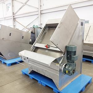 Baja tahan karat otomatis condong <span class=keywords><strong>Drum</strong></span> putar pemisah cairan Solid layar halus untuk pengolahan air - Product Image 2